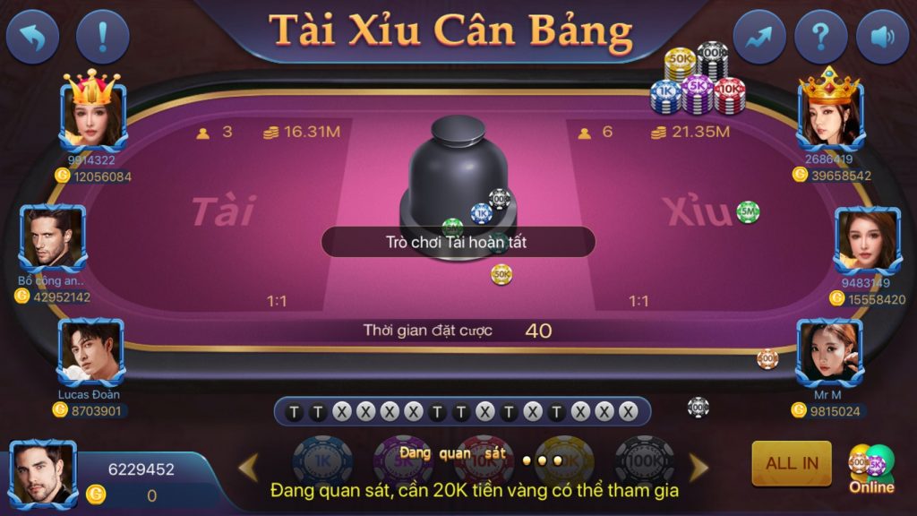 Đánh tài xỉu MMWIN